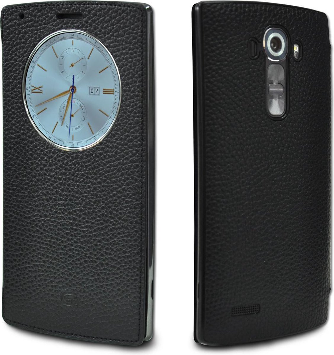 LG Lederen Quick Circle Case G4 Zwart