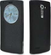 LG Lederen Quick Circle case - zwart - voor LG G4