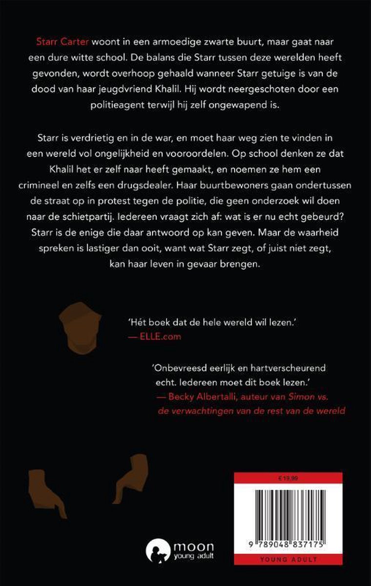 The hate u give - back cover