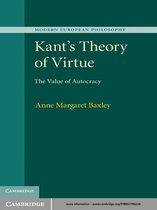 Modern European Philosophy -  Kant's Theory of Virtue