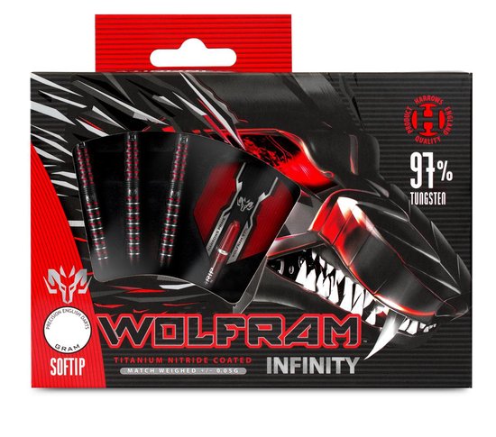 WOLFRAM INFINITY 97% TUNGSTEN 24GR van Shot Darts — afbeelding 3