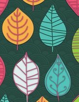 Cute Leaf Pattern Notebook for Girls