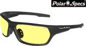 Polar Specs® Polariserende Nachtbril  Atmosphere PS9025 – Mat Black – Polarized Nightdriving – Medium – Unisex