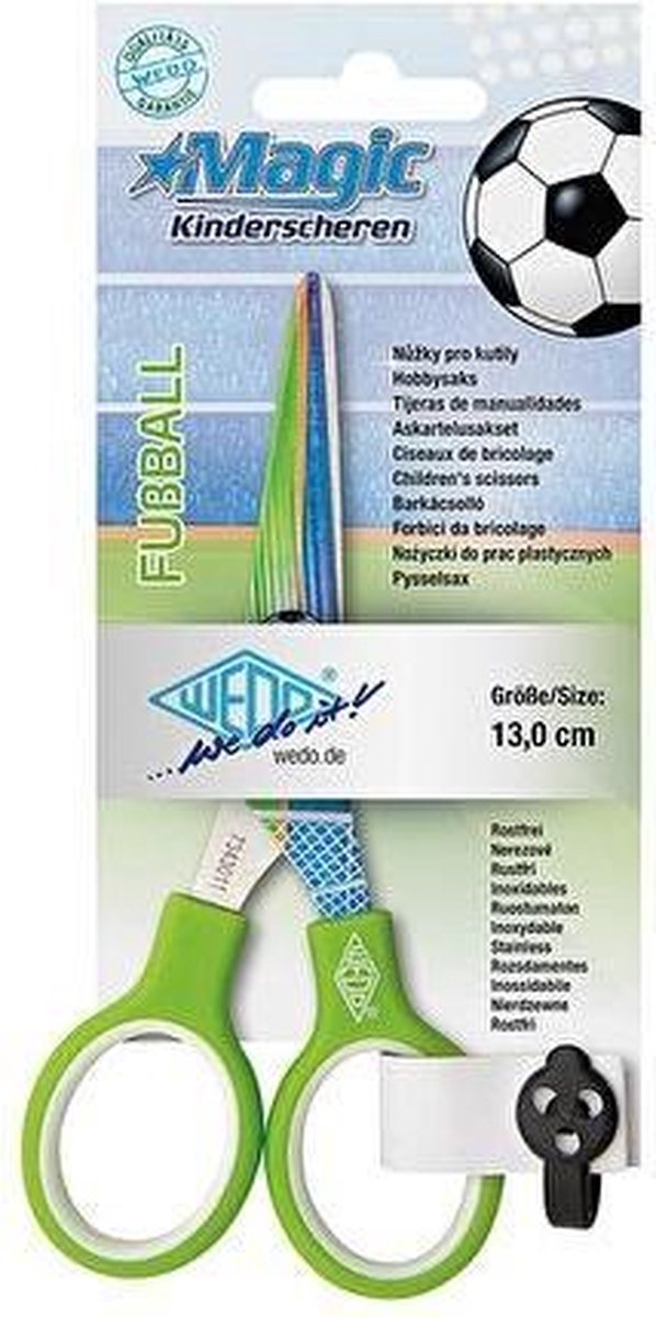 Wedo 7343011 buro- & knutselschaar Rechte knip Groen, Zilver