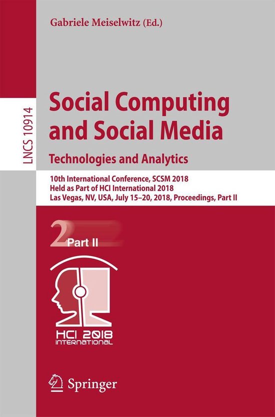Springer Nature Proceedings Computer Science 2 - Social Comp ... - cover