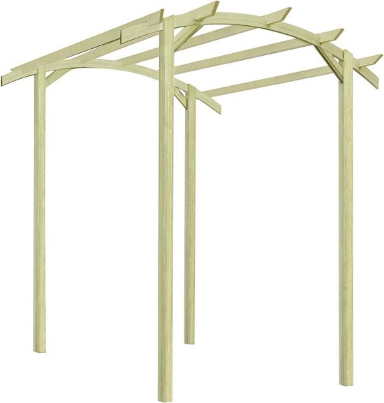 Foto: Vidaxl pergola 180x197x210 cm ge mpregneerd grenenhout