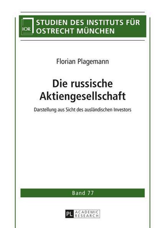 Studien des Instituts fuer Ostrecht Muenchen 77 - Die russis ... - cover