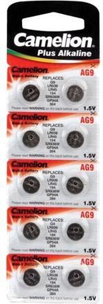 Horlogebatterij 1.5V-50Mah Lr936/Ag9 (10 St./Bl)