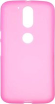Matte silicone hoesje roze Motorola Moto G 4de generatie