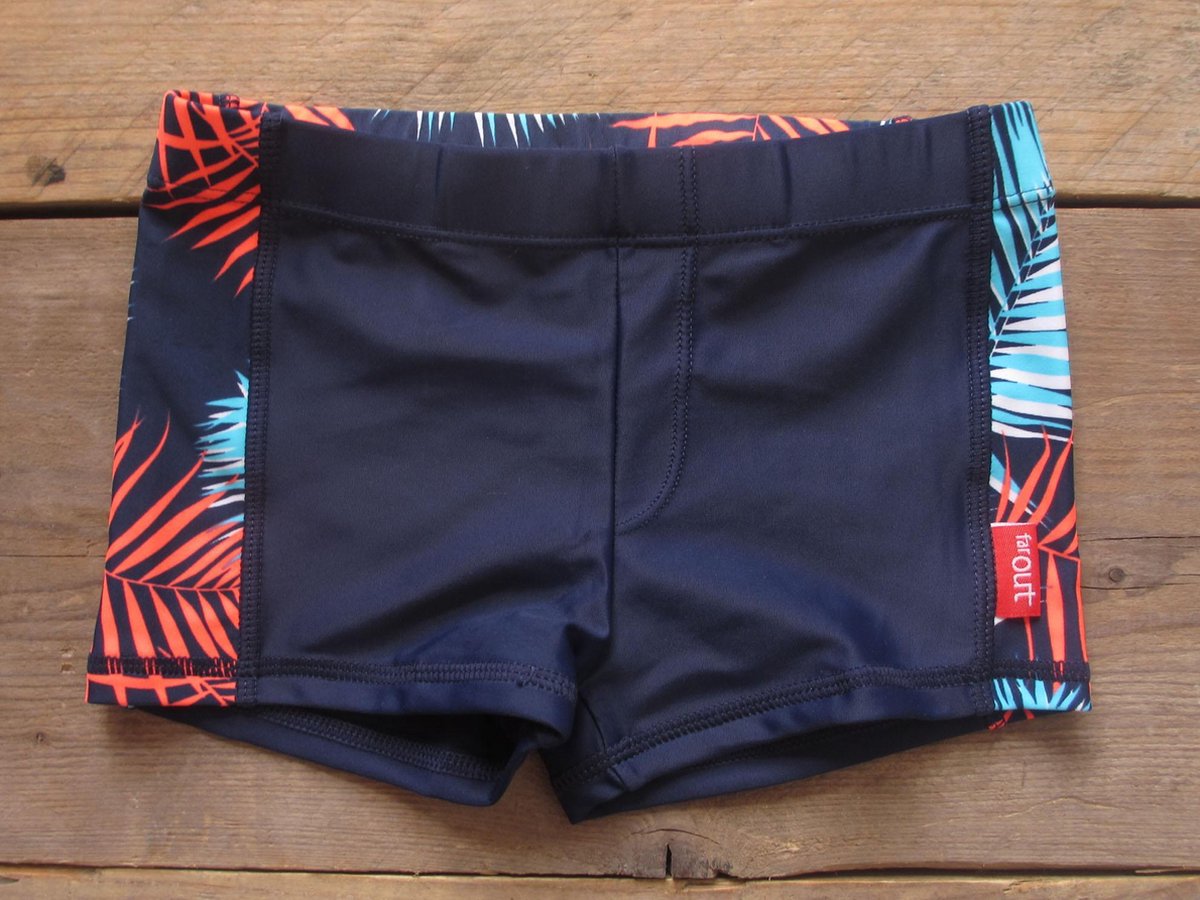 FarOut zwembroek Brad Dark blue leaf maat 92/98