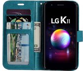 LG K11 portemonnee hoesje - Turquoise