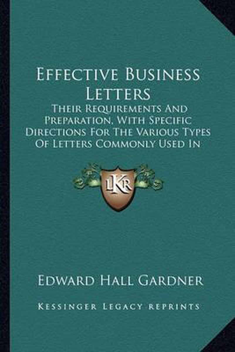 Effective Business Letters van Edward Hall Gardner