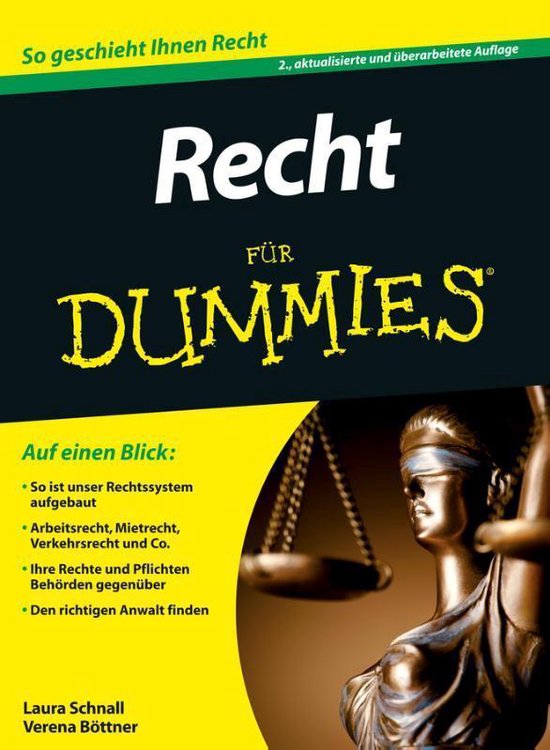 Recht Fur Dummies - cover