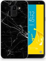 Samsung Galaxy J6 2018 Uniek Design TPU Hoesje Marmer Zwart