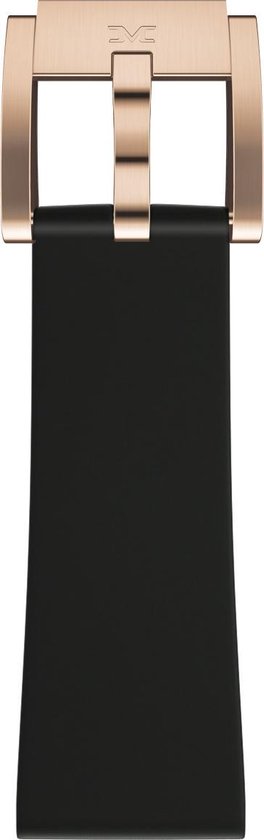 black silicon strap / rose clasp