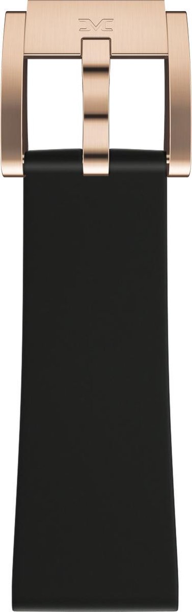 black silicon strap - rose clasp