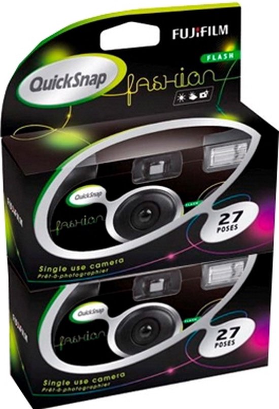 Draaien aantal Crack pot Fujifilm Quicksnap Flash 27 - 2-pack - Wegwerpcamera | bol.com