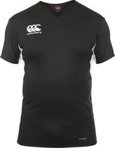 Canterbury Vapodri Challenge Rugby Jersey Hooped Junior  Sportshirt performance - Maat 140  - Unisex - zwart/wit