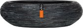 Schaal bol rib zwart 14 x 49 cm Capi Nature