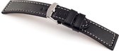Horlogeband Elba Zwart - 20mm