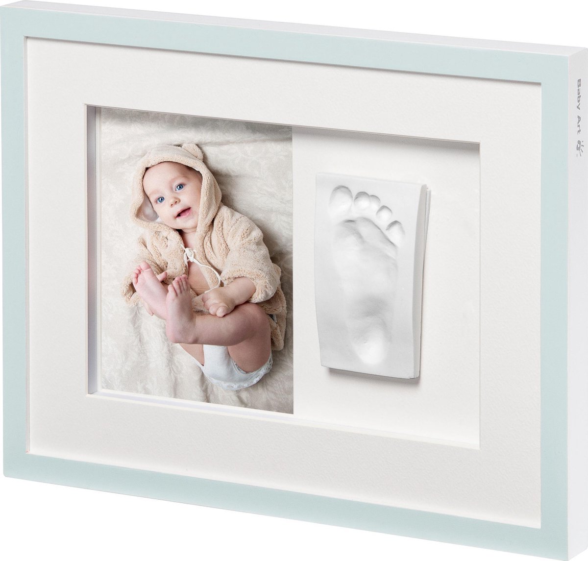 Baby Art Tiny Style Crystalline - Gipsafdruk en foto - Wit