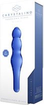 Chrystalino Lollypop Glazen Dildo - Blauw