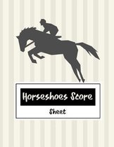 Horseshoes Score Sheet