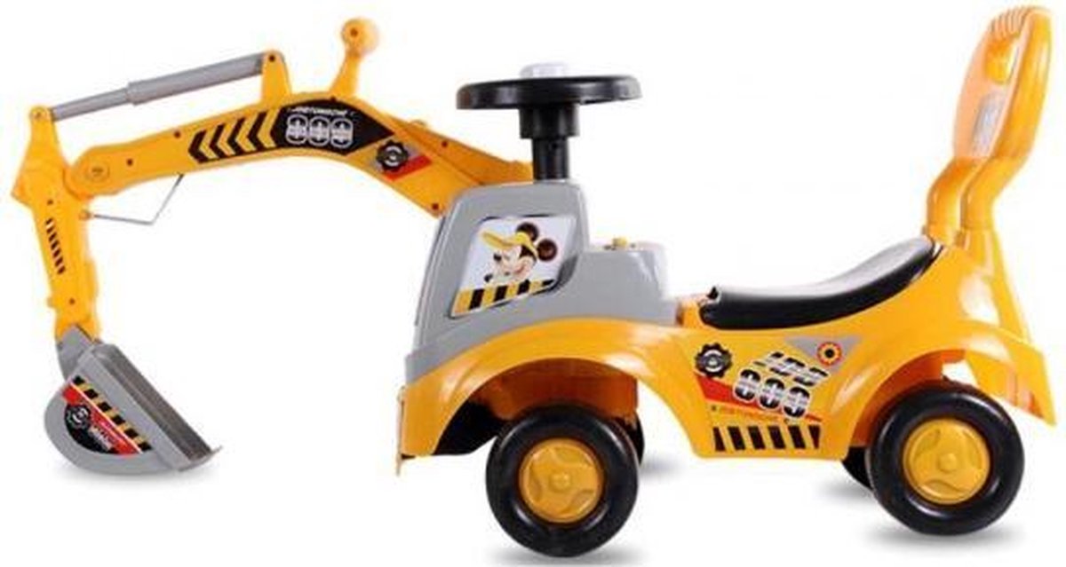 Graafmachine Loopauto geel