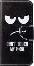 Book Case - Geschikt voor Huawei P30 Lite Hoesje - Don't Touch