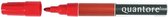 Permanent marker Quantore rond 1-1.5mm rood - 10 stuks