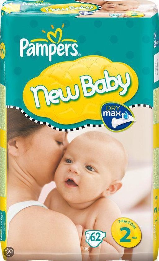 bol.com | Pampers New Baby - Luiers Maat 2 - Voordeelpak 62st