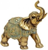 Figurine animal éléphant or 16 cm - Décoration jardin / Accessoires pour la maison Statues animales