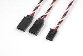 Revtec - Servo Y-kabel - Gedraaide HD siliconen-kabel - Futaba - 22AWG / 60 Strengen - 30cm - 1 st