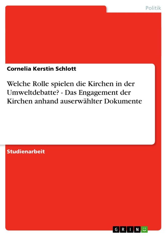 Welche Rolle spielen die Kirchen in der Umweltdebatte? - Das ... - cover