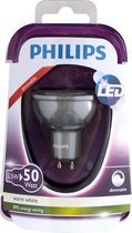 Philips 5,5W (50W) Dimbare spot, warm wit met GU10-fitting