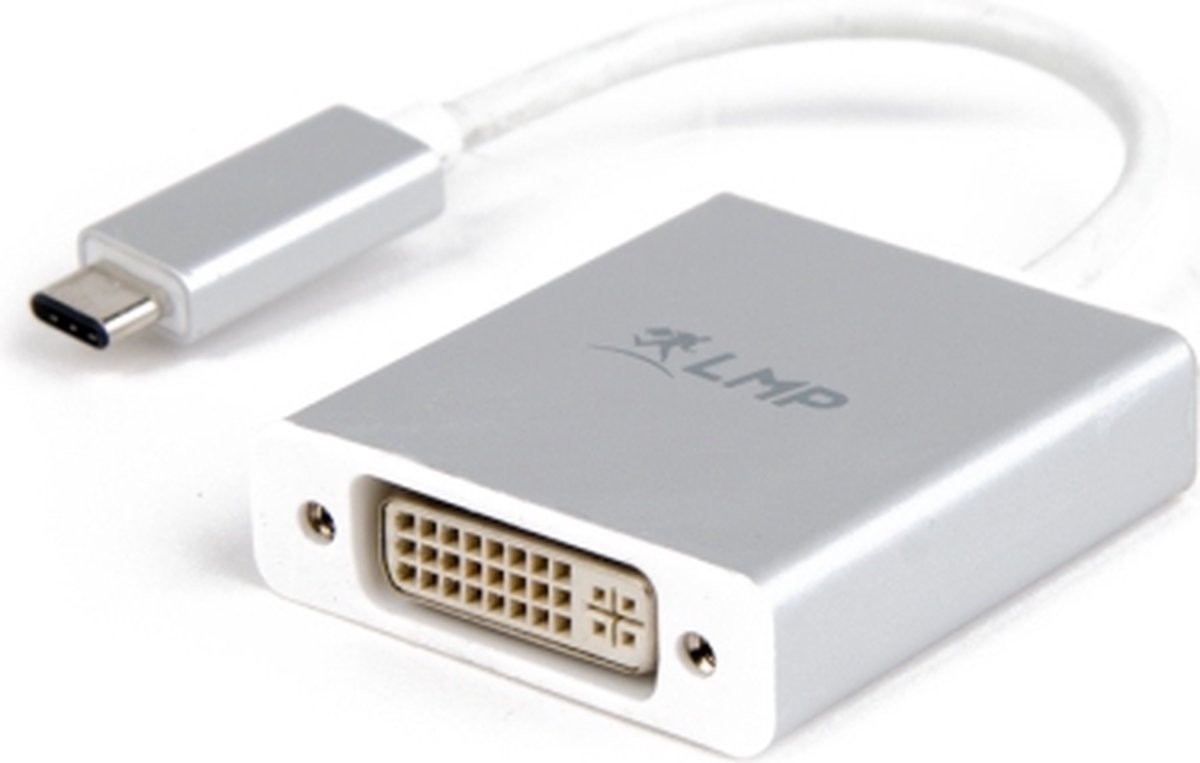LMP USB-C to DVI USB grafische adapter Wit