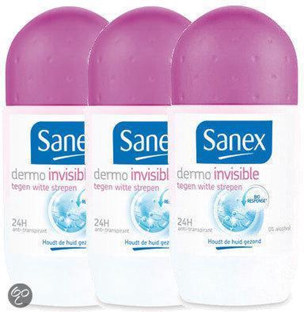 Goedkoopste Sanex deo roll-on invisible a3 50 ml