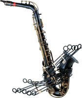 Vintage saxofoon thema muziek decoratie