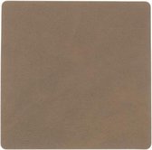 LIND DNA Onderzetter Nupo - Leer - Brown - 10 x 10 cm