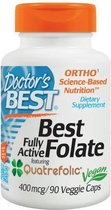 Best foliumzuur volledig actief met Quatrefolic 400 mcg (90 Veggie Caps) - Doctor's Best