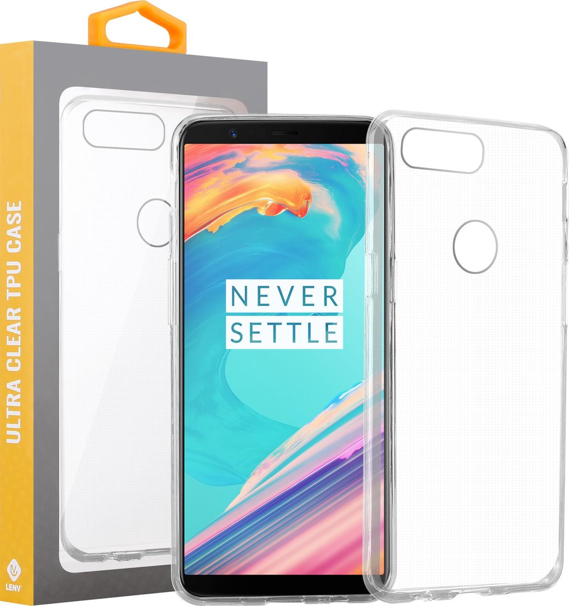 OnePlus 5T - Transparant Silliconen TPU Hoesje - Cover Case - Telefoonhoes