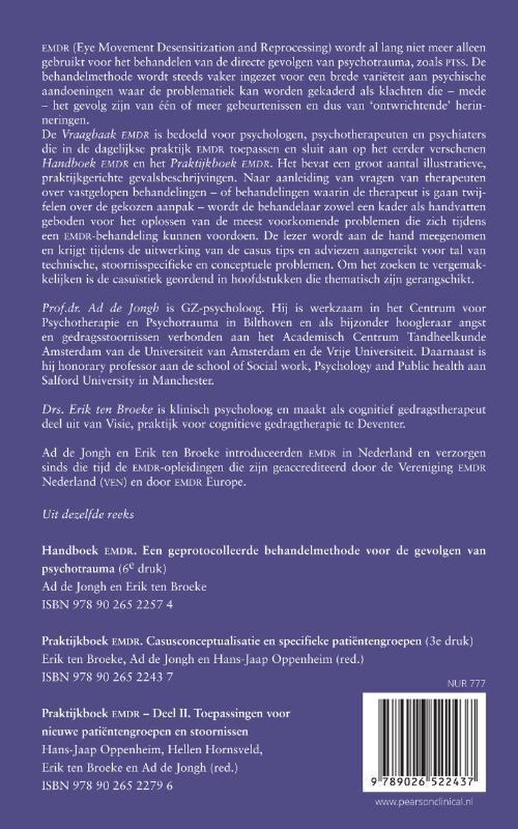 Vraagbaak EMDR - back cover