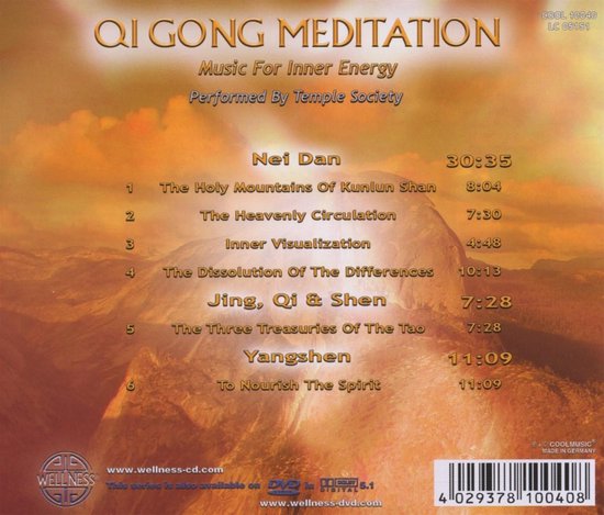 Qi Gong Meditatie: Muziek voor Innerlijke Energie. CD met tracklist in het Duits.