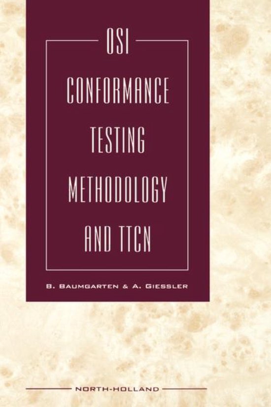 OSI Conformance Testing Methodology and TTCN - cover