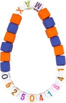 Leuk kado met naam armband sos - oranje