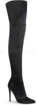 COURTLY-3012 - (EU 38 = US 8) - 5 Stretch Thigh High Boot, Back Zip