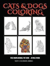 New Coloring Books (Cats and Dogs): Advanced coloring (colouring) books for adults with 44 coloring pages