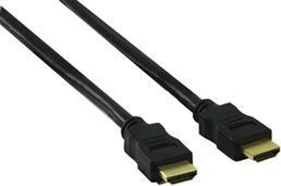 Valueline - 1.4 High Speed HDMI kabel - 0,75 m - Zwart | bol.com
