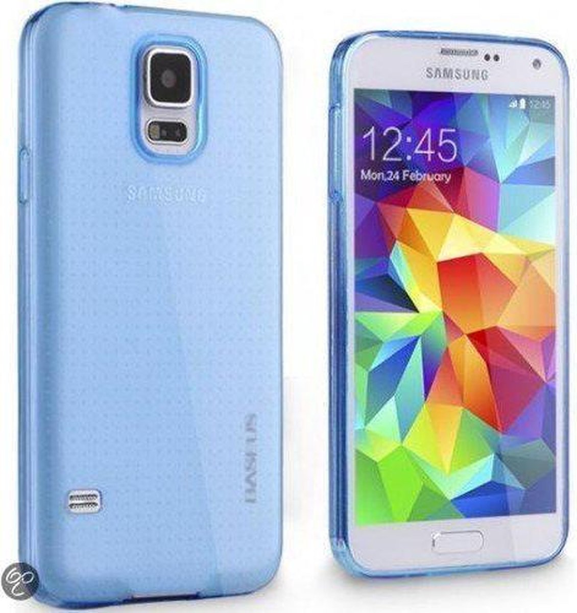 Baseus Air Case Cover Hoesje voor Samsung Galaxy S5 blauw