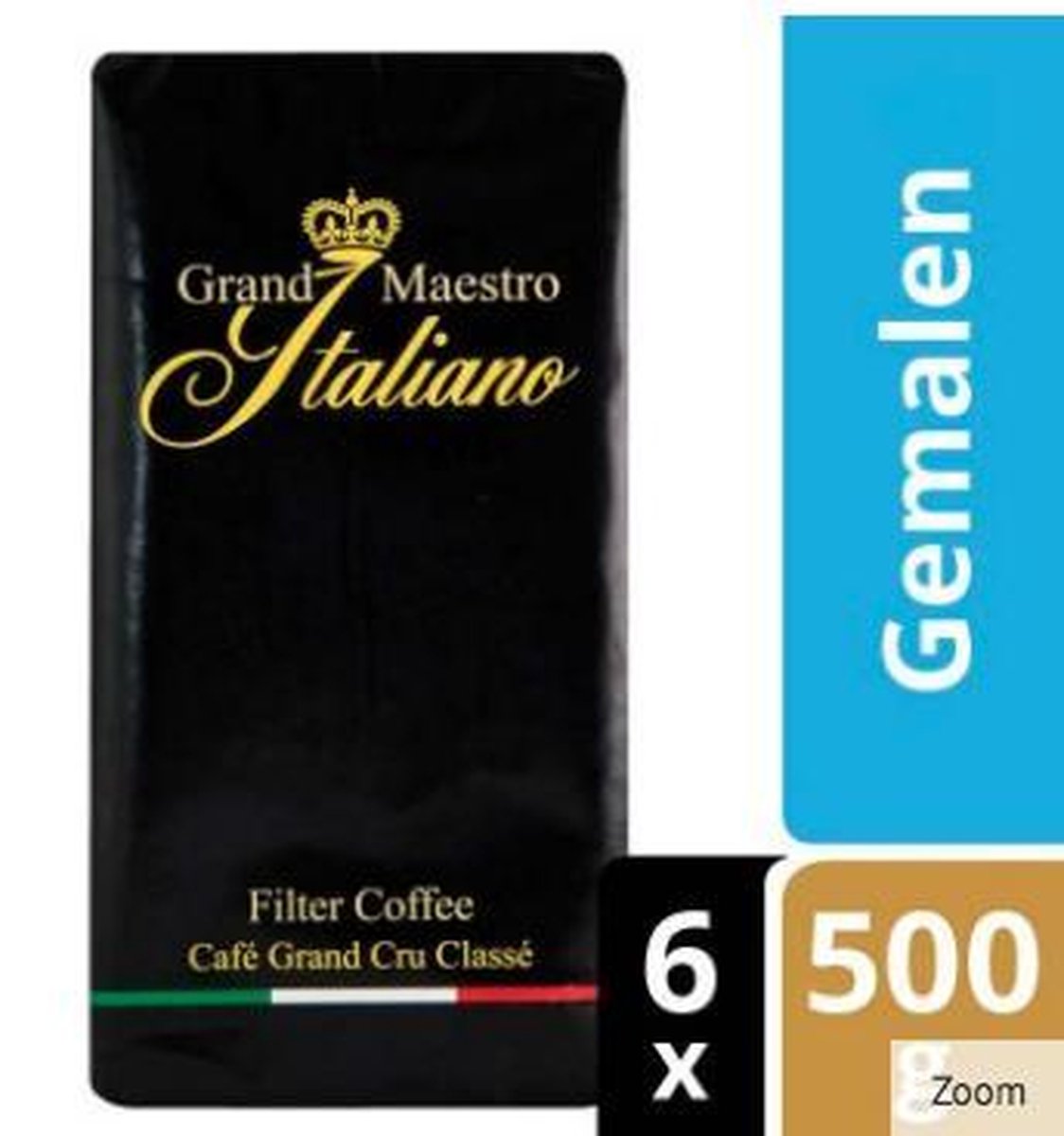 Grand Maestro Italiano - Snelfiltermaling 6 x 500g
